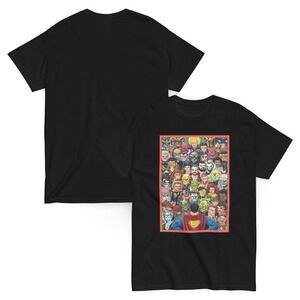 Superman Animated Series Comic Collage Fan T-Shirt